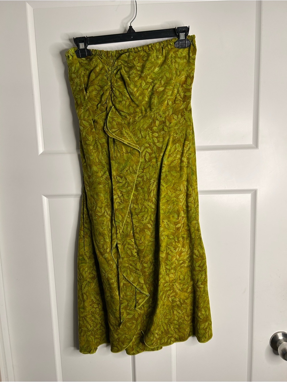 Hula Hula Hawaii Women’s One Size Strapless Dress Green Resortwear Beach 3704
